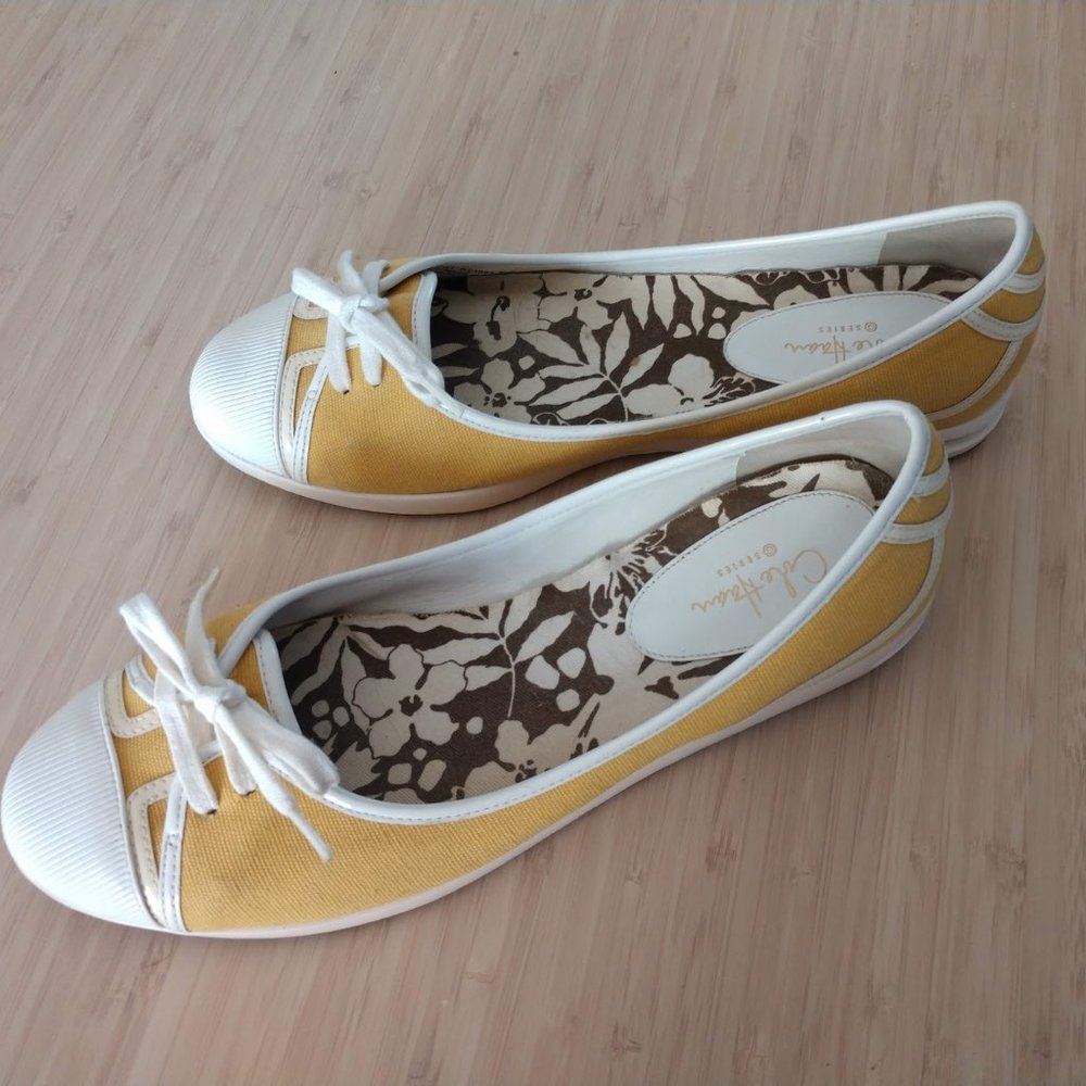 Cole Haan/Nike  | Yellow Canvas Flats